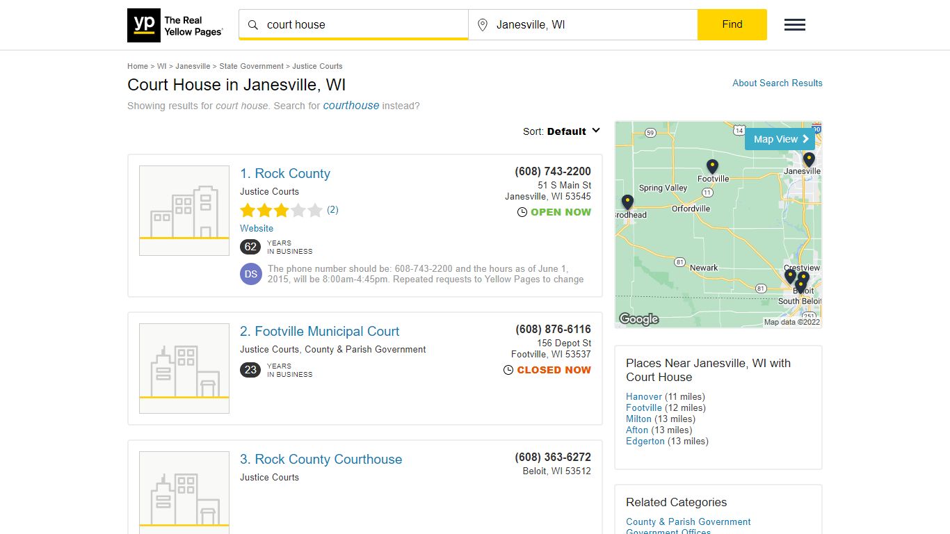 Court House in Janesville, WI with Reviews - YP.com