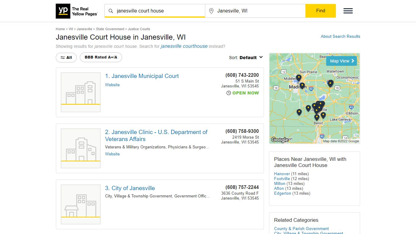 Janesville Court House in Janesville, WI with Reviews - YP.com